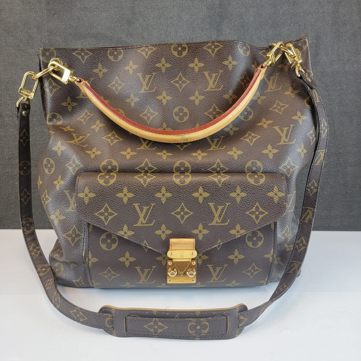 Louis Vuitton Metis Monogram Canvas Leather Hobo with Dust Bag