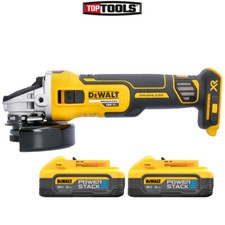 DeWalt DCG405N 18V XR Brushless AngleGrinder 125mm With 2 x 5.0Ah Batteries