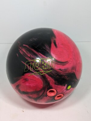 STORM Tropical Storm Black Red Pink Bowling Ball 13Lb 15oz