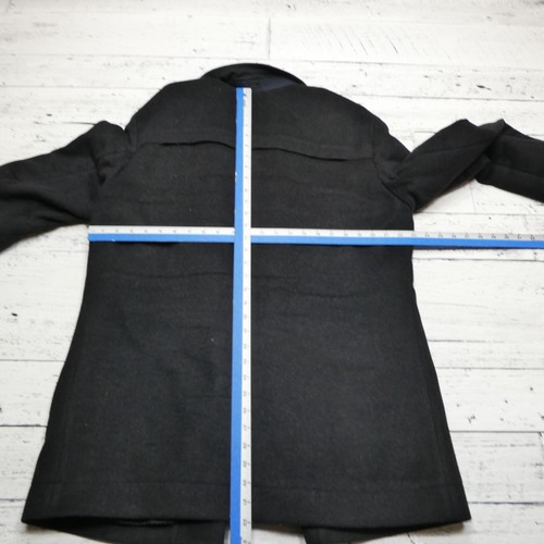 Hugo Boss Wool Cashmere Coat Mens 42R Black Preppy Driving Overcoat Business - Picture 9 of 11