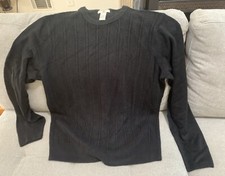 Dockers Crewneck Pullover Sweater Black SZ M