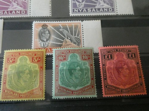 NYASALAND 1938 SET 18 BIS £1 FRISCH NEUWERTIG KATZE £ 225 - Bild 2 von 5