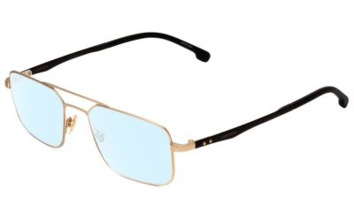 Carrera 8845-A0Z Aviator Multi-Focus Blue Light Glasses Gold Carbon Fiber 53 mm
