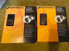 2 Boxes Plantronics CT10 Wireless Telephone 900 MHz Preowned For Parts Radio