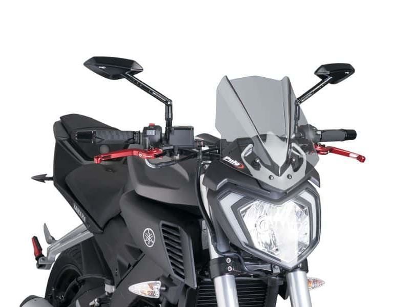 Puig Light Smoke New Generation Sport Screen Yamaha MT-125 2014-2019