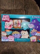Bum Bumz Breakfast Bumz Plush 8pk W/ Bonus Exclusive Bumz Cereal Toast Milk Cute