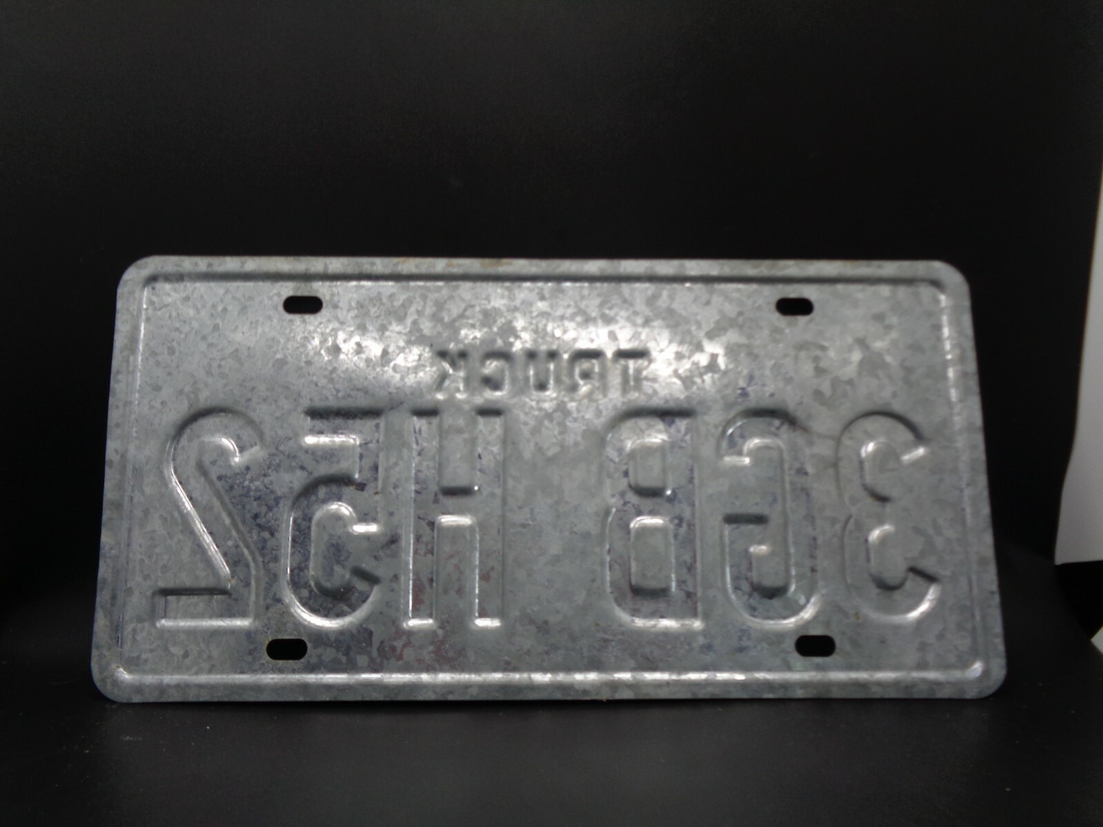 Vintage LICENSE PLATE TEXAS TRUCK Tag 3GB H52 Steel | eBay