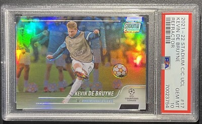 スポーツ選手 2021-22 Topps Kevin De Bruyne psa10 2021/22 Merlin Topps UEFA Kevin De Bruyne Auto Refractor PSA