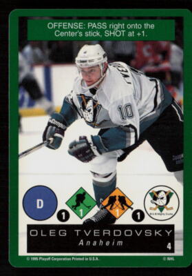 Oleg Tverdovsky 1995-96 Playoff One on One Challenge #4 Anaheim Mighty Ducks