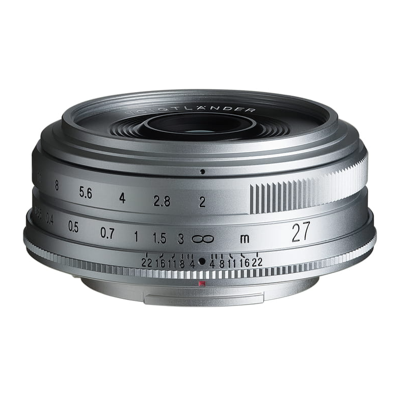 【美品】Voigtländer Ultron 27mm F2 X-mount Voigtlander ULTRON 27mm F2 FUJIFILM X-Mount Silver New in Box from