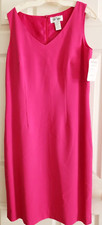 vtg NWWT BOB MACKIE Studio 2pc sheath jacket fushia lined sz10 Hong Kong 72/poly