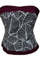 White House Black Market Bustier Zebra Print Tribal Detail Strapless Top Sz 2