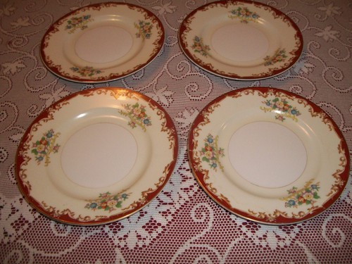 Set Of 4 Kikusui Bone China 6 1/4" Bread & Butter Plates Made In Japan - Picture 4 of 11