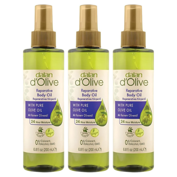 Dalan d'Olive Reparative Body Oil 200 ml -Pure Olive Oil - Image 3