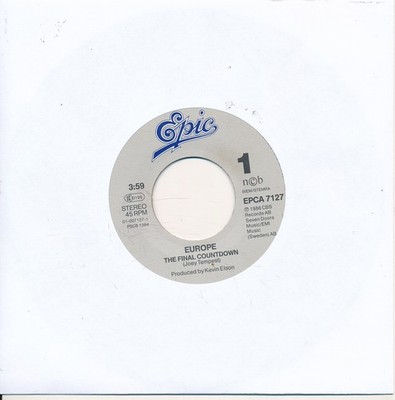 The Final Countdown - Europe - LC Single 7'' Vinyl 278/02