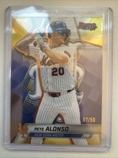 2025 Bowman's Best Pete Alonso Gold Refractor /50 New York Mets