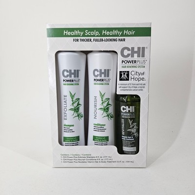 CHI PowerPlus Hair Renewing System Starter Kit Shampoo Conditioner New Box