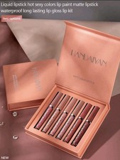 6pcs Matte Lip Gloss Set   6 Beautiful Colors  Long Lasting  Smooth Finish  