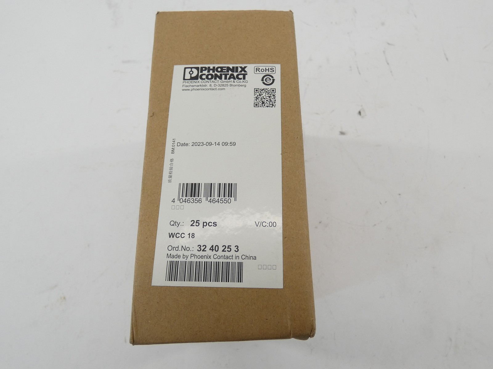 *Sealed Box of 25* Phoenix Contact 3240253 WCC 18 Cable Rail Clamps - NEW Sur...