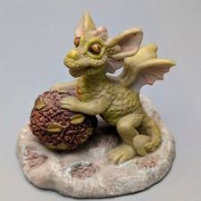 Enchantica Dragon Figure Snappa Plays Ball 1988 Resin Collectable 6.5 cm