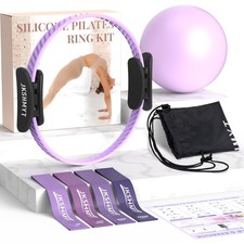 Pilates Ring Kit with Ball  Bands - Home Workout Essentials for Beginners