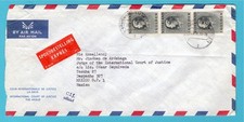 NETHERLANDS Court of Justice expres cover 1974  s Gravenhage to Mexico