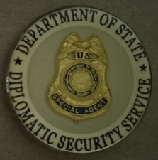 Dept. Of State Diplomatic Security Service A Global Force For Over 90 Years Coin