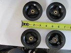 NOS large fluted bakelite radio knobs. 3" mfg K&K. brass inserts — photo 2