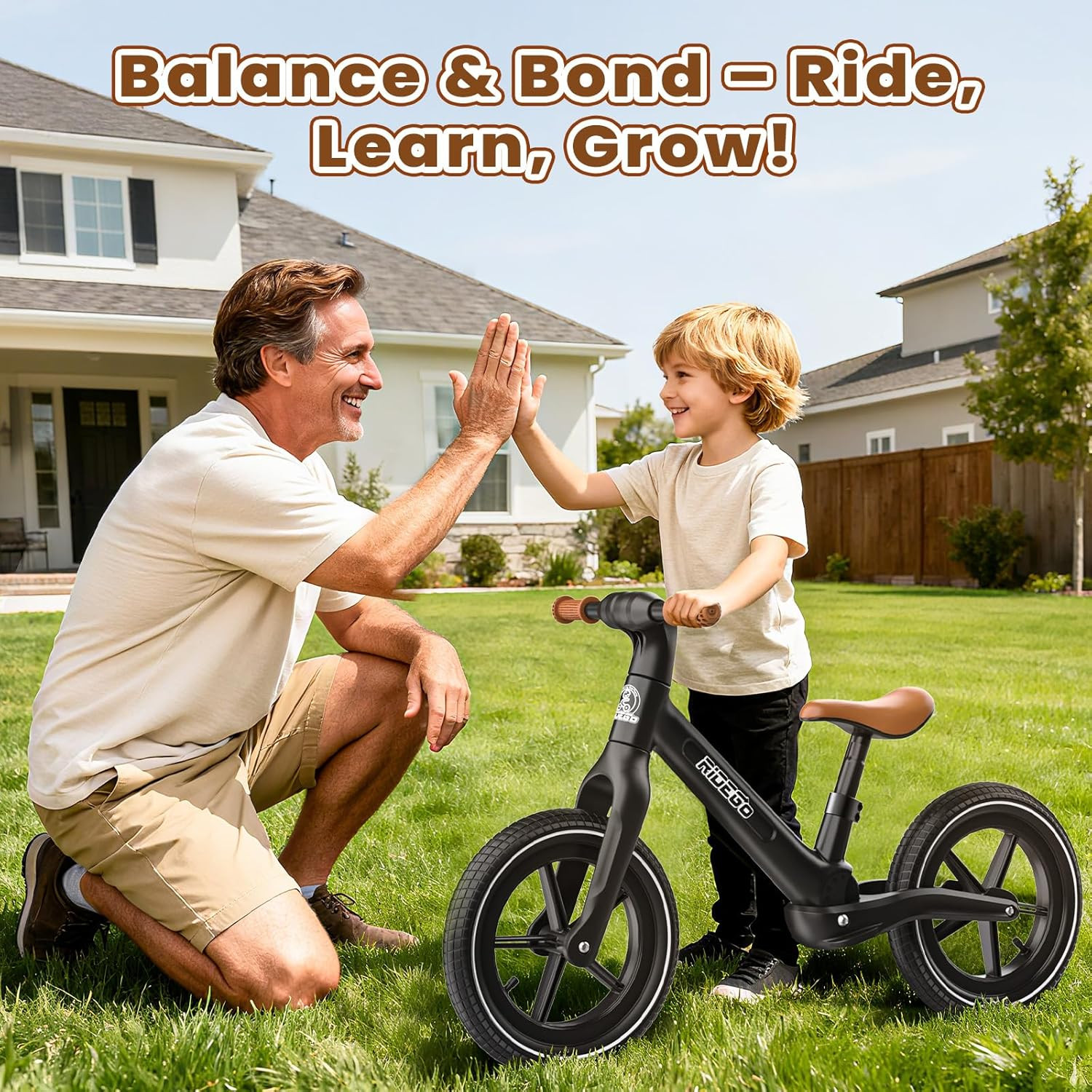 14" Kids Balance Bike - Lightweight, Adjustable Seat, Air Tires, Perfect Gift!