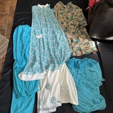 Pakistani Dresses, 3 Pants  2 Scrafs Size Medium