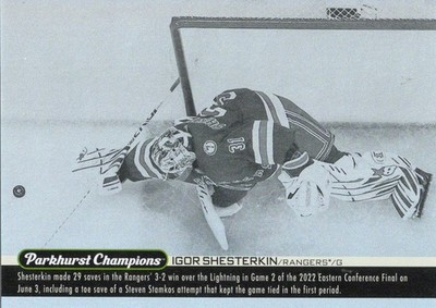 22/23 Parkhurst Champions Igor Shesterkin Wire Image