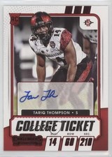 2021 Contenders Draft Picks College Game Ticket Red Tariq Thompson Auto 0y8o