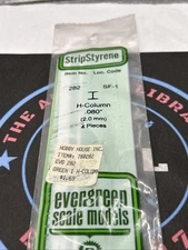 Evergreen Scale. Polystyrene. 14" 282 H-Column .080 (4)