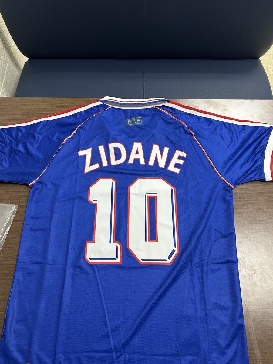 France 1998 World Cup Final Retro Soccer Jersey - Zinedine
