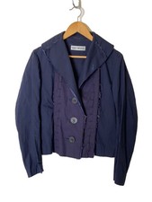 ISSEY MIYAKE Tailored Jacket 2 Cotton NVY IM31FD016