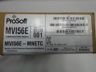 New Prosoft MVI56E-MNETC Free Shipping New in Box Factory Sealed PLC 1PC US