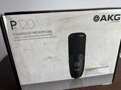 AKG P120 Wired Cardioid Condenser Mic 150 Max SPL -20 dB Pad Black