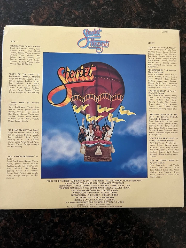 Sherbet Howzat album vinyl lp 12” gatefold booklet sleeve record mint 1976 - Image 2 of 4