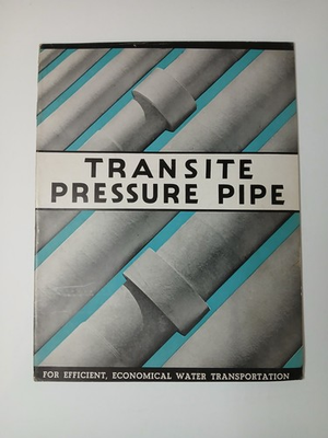 #ad Johns Manville Transite Pressure Sewer Pipe Sales Magazine Book Specs Water $26.40