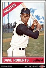 1966 Topps #571 Dave Roberts Pirates SHORT-PRINT 8 - NM/MT