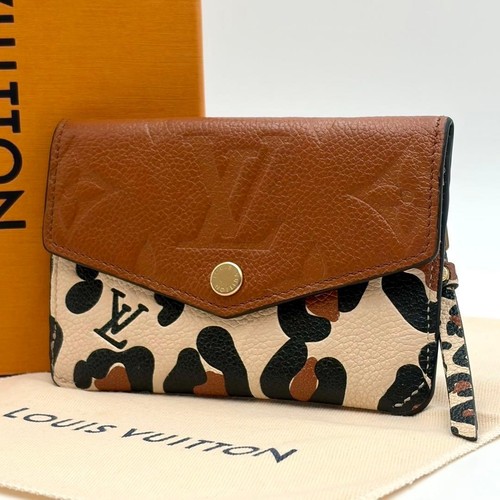 Louis Vuitton Empreinte Pochette Clé NM Mini Wallet Leopard Pattern