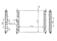 Hart 600 759 KüHler, MotorküHlung Passend FüR Fiat