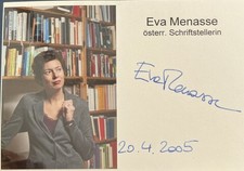 Eva Menasse m.Originalautogramm -sehr, sehr s...