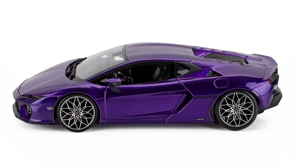 MODELLINO AUTO STATICO BURAGO LAMBORGHINI TEMERARIO 2024 VIOLA SCALA 1/18 - Immagine 3 di 4