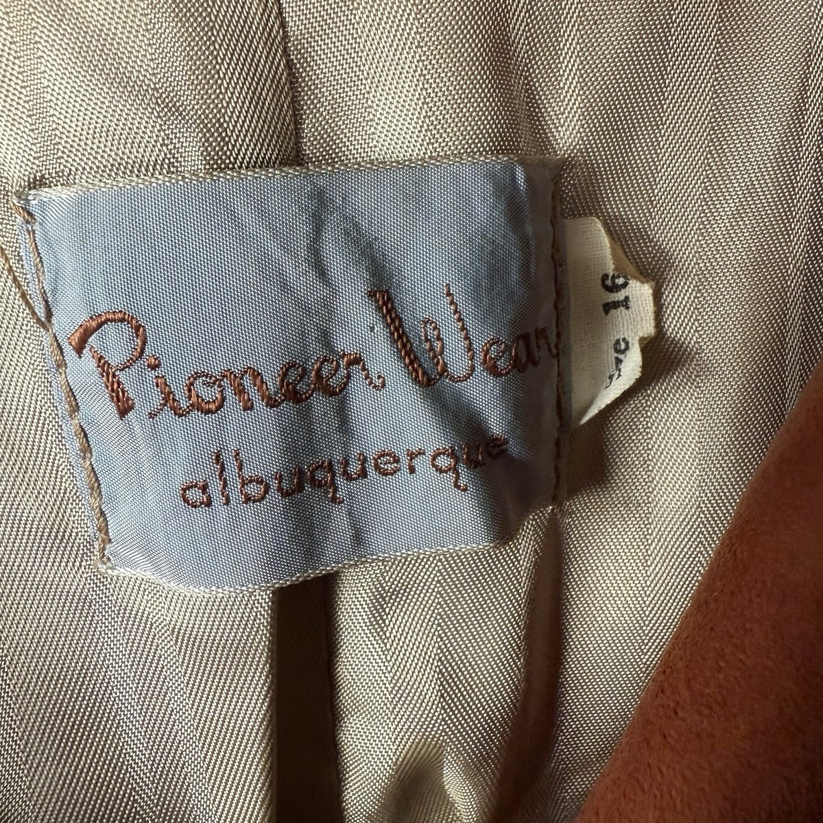 Vintage 50's 60's Pioneer Wear Albuquerque Leather Fringe