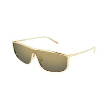 Image of Authentic Saint Laurent SL 605 Luna Sunglasses Metallic Gold Frame RRP £470 BNWT