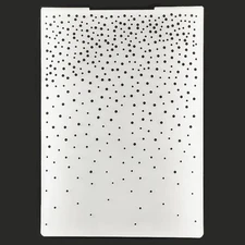 Merry Christmas Snowfall Snowflake Dots Background Plastic Embossing Folders
