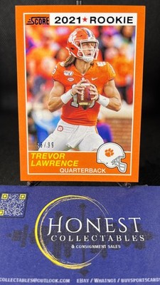 Trevor Lawrence /99 (RC, SP) - 2021 Panini Chronicles Score Retro 1989 RC #58