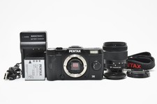"2073 shots" PENTAX Q10 12.4 MP Digital Camera Black w/5-15 Lens Set from Japan