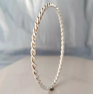 1 Pc 925 Silver Bangle, Unisex Bracelet Bangle kada , Pick your size, Tensor